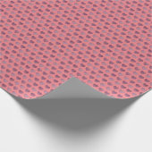 Glamour Rose Gold Hearts Imitate Glitzer Muster Wr Geschenkpapier (Ecke)