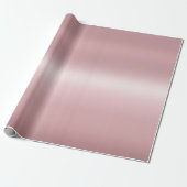 Glamour Rose Gold Metallic Look Elegant Moderne Geschenkpapier (Ungerollt)