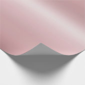 Glamour Rose Gold Metallic Look Elegant Moderne Geschenkpapier (Ecke)