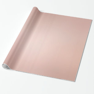 Glamour Rose Gold Metallic Look Glossy Gift Geschenkpapier