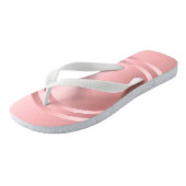 Glamour Rose Gold Template Trendy Modernes Elegant Badesandalen (Schrägansicht)