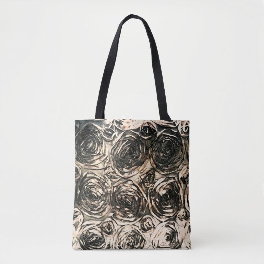 Glamour Rose Goldbronze Blütenglanz Tasche (Vorderseite)
