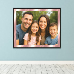 Glamour-Roségold-Hintergrund für Ihr eigenes Foto Leinwanddruck