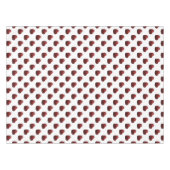 Glamour Roter Glitzer Glitzern Herzmuster Tischdecke (Vorderseite (Horizontal))