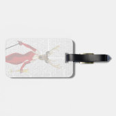 Glamour-Rotwild im Rot Gepäckanhänger (Rückseite horizontal)