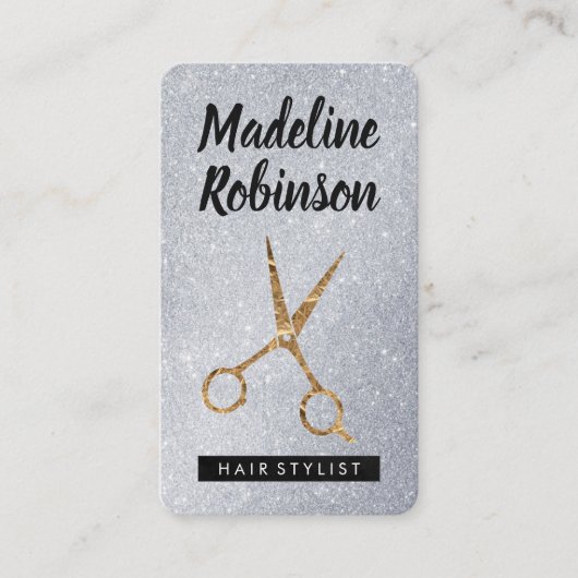 Glamour Salon Shears Terminkarte (Vorderseite)