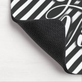 Glamour Schwarz-Weiß Good Vibes Mousepad (Ecke)