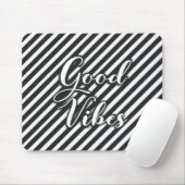 Glamour Schwarz-Weiß Good Vibes Mousepad (Mit Mouse)