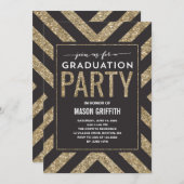 Glamour Shimmer | Einladung zur Graduiertengruppe (Vorne/Hinten)