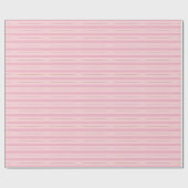 Glamour Shiny Chic Design Pink Gold gestreift Geschenkpapier (Flach)