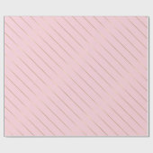 Glamour Shiny Chic Design Pink Gold Streifen Geschenkpapier (Flach)