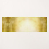 Glamour Shiny Gold Royal Crown Monogram Yogamatte (Vorderseite (Horizontal))