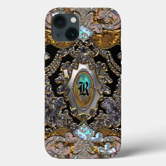 Glamour Shopshire Chic Monogram Case-Mate iPhone Hülle (Rückseite)