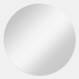 Glamour Silber Grau Leer Elegante Schicke Aufklebe Runder Aufkleber
