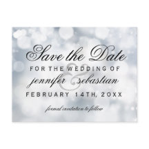 Glamour Silver Bokeh Light Wedding