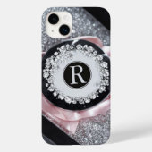 Glamour Silver Glitzer iPhone Case (Rückseite)