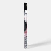 Glamour Silver Glitzer iPhone Case (Rückseite / Links)