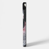 Glamour Silver Glitzer iPhone Case Hülle (Linke Seite)