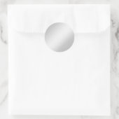 Glamour Silver Gray Blank Elegante Chic Stickers (Tasche)