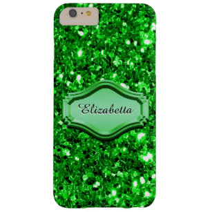 Glamour simulierte Green Funkelnd Glitzer Fall Barely There iPhone 6 Plus Hülle