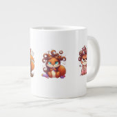 Glamour Squirrel Hair Day Jumbo-Tasse (Vorderseite Rechts)