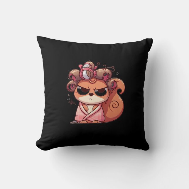 Glamour Squirrel Hair Day Kissen (Vorderseite)