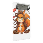 Glamour Squirrel Hair Day Mini Klemmbrett (Schrägansicht)