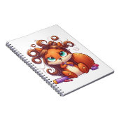 Glamour Squirrel Hair Day Notizblock (Rechte Seite)