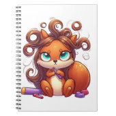 Glamour Squirrel Hair Day Notizblock (Vorderseite)