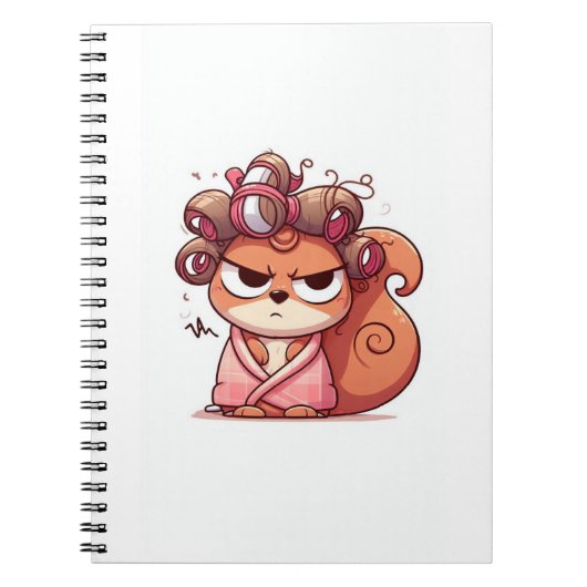 Glamour Squirrel Hair Day Notizblock (Vorderseite)