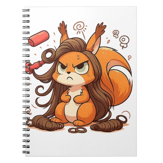 Glamour Squirrel Hair Day Notizblock (Vorderseite)
