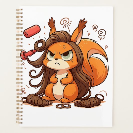 Glamour Squirrel Hair Day Planer (Vorderseite)