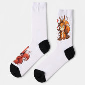Glamour Squirrel Hair Day Socken (Linkes Detail)