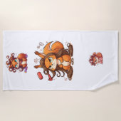 Glamour Squirrel Hair Day Strandtuch (Vorderseite)