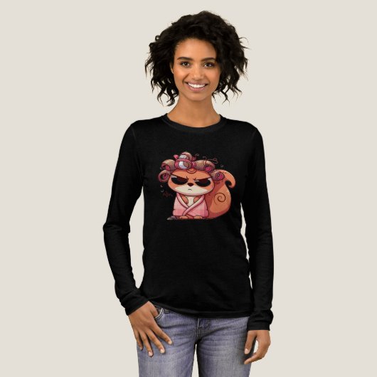 Glamour Squirrel Hair Day Tri-Blend Shirt (Volle Vorderseite)