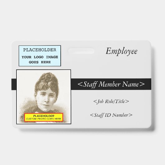 Glamour Staff ID Abzeichen Ausweis (Front)