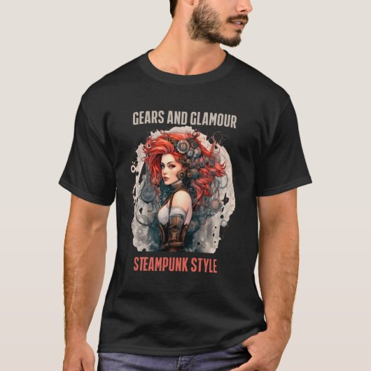 Glamour Steampunk Diva T-Shirt (Vorderseite)
