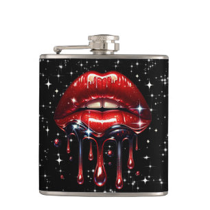 Glamour, trendig, mädchenhaft, Schönheit, Make-up, Flachmann