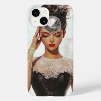 Glamour und Disco Print | Elegante Modekunst Case-Mate iPhone 14 Hülle