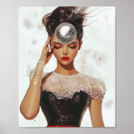 Glamour und Disco Print | Elegante Modekunst Poster