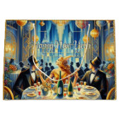 Glamour und Glitz Vintage Silvestertasche Große Geschenktüte (Vorderseite)
