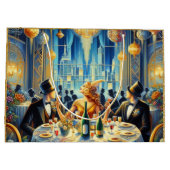 Glamour und Glitz Vintage Silvestertasche Große Geschenktüte (Rückseite)