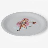 Glamour- und Grit-Teller Pappteller (Schrägansicht)