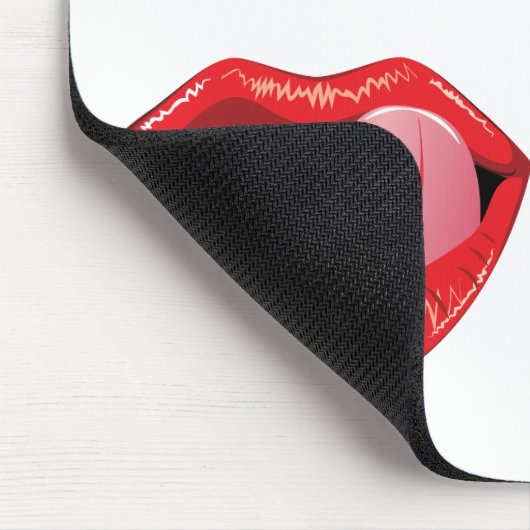 Glamour Vampirelippen Mousepad (Ecke)