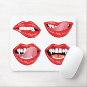 Glamour Vampirelippen Mousepad (Mit Mouse)