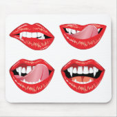 Glamour Vampirelippen Mousepad (Vorne)