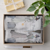 Glamour Viktorianischen Hexen Halloween Collage Seidenpapier (Geschenk)