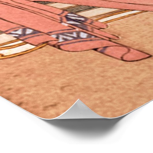 Glamour Vintag Fashion Gerda Wegener Poster (Ecke)