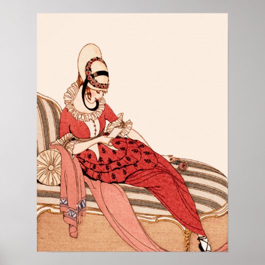 Glamour Vintag Fashion Gerda Wegener Poster (Vorne)