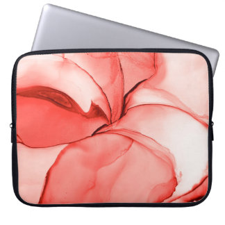 Glamour Wasserfarbe. Pastellhelleffekt. Pink Sop Laptopschutzhülle